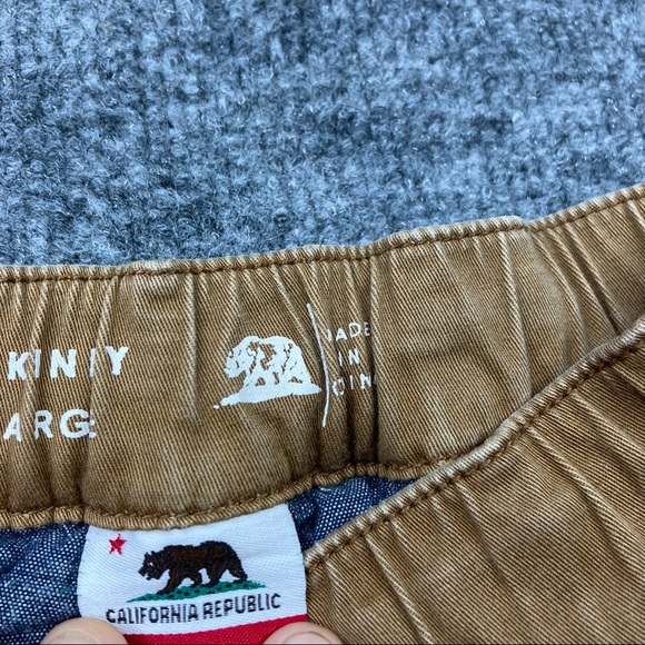 Bullhead Denim | khaki tan Drawstring Skinny Jogger - Size Large - Picture 6 of 11